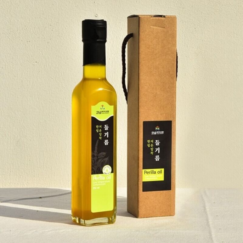 한림바이오팜,[고성 한림바이오팜] 저온압착 들기름 250ml 1병