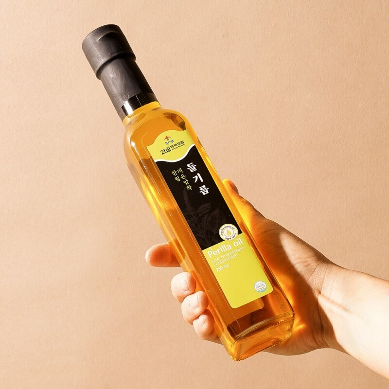 한림바이오팜,전국1위 청정 고성 저온압착 들기름 선물 세트 250ml 2병 한림바이오팜